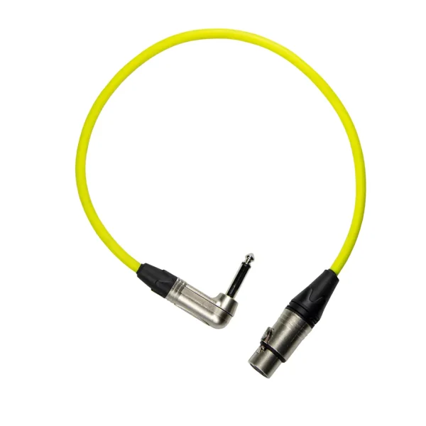 Cable de audio de Plug 6.35 mm mono 90 grados a XLR hembra [ADA F]