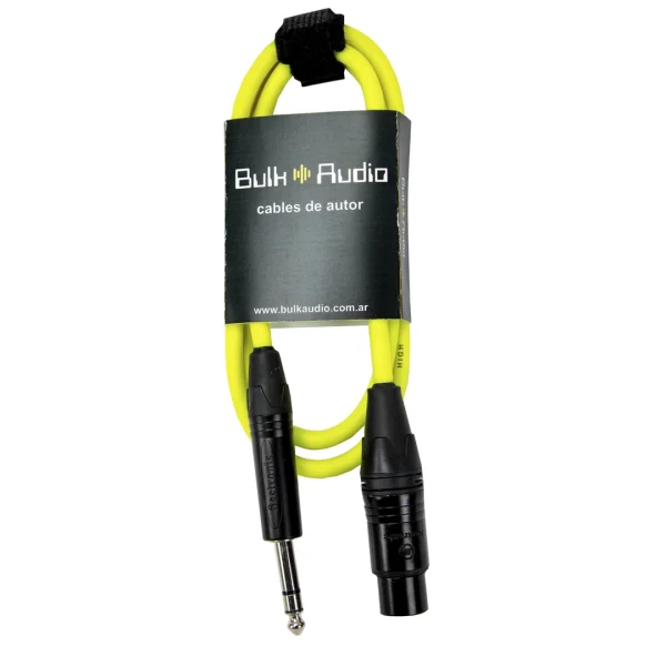 Cable de audio balanceado de PLUG 6.35 mm stereo a XLR hembra [DAC]
