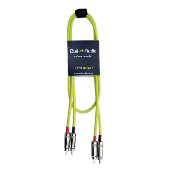 Cable de audio stereo plano de 2 RCA a 2 RCA [DECK F]