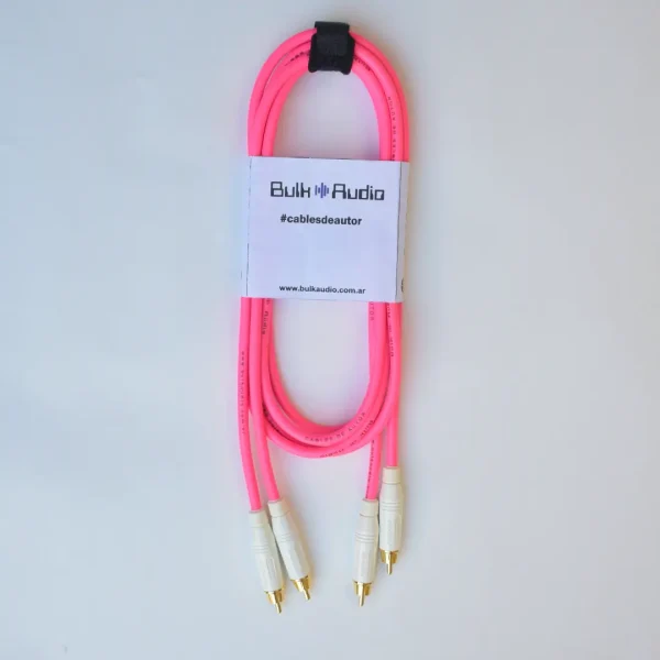 Cable de audio de 2 RCA a 2 RCA stereo [DECK PINK]