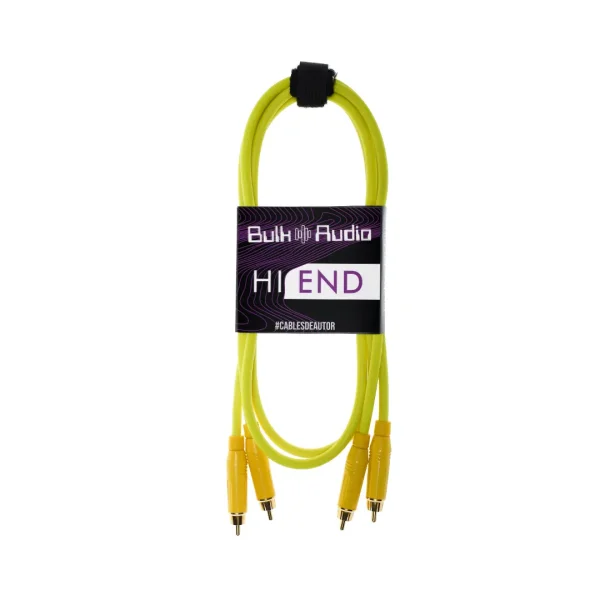 Cable de audio de 2 RCA a 2 RCA stereo [DECK YELLOW]