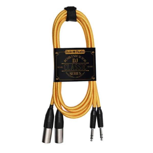 Cable de audio de PLUG TRS a XLR macho balanceado [RACK T]