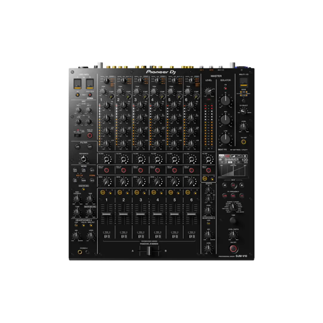 Mixer DJ Profesional 6 Canales con EQ de 4 Bandas Pioneer DJ DJM-V10